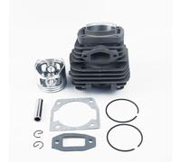 Kit de cylindre de tronçonneuse 45 mm d'alésage pour scie chinoise 52CC 5200, bloc moteur en acier avec joint pour goupille d'anneau, pièces d'équipement d'extérieur