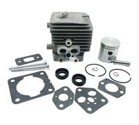 Kit de cylindre et pistons de rechange pour équipement portatif Stihl-BG86 SH56 BR200 - Kit complet de reconstruction du moteur avec anneaux, joints, fixations et rondelles