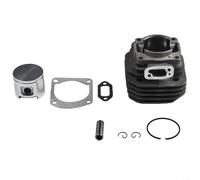 Kit de cylindre pour piston pour tronçonneuse 61, alésage de 48 mm, kit de reconstruction de moteur avec anneaux, joints, clips, pour pièces d'équipement électrique extérieur