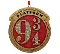 Kit de dÃ©coration ornement Ã suspendre Nemesis Now Harry Potter Platform 9 3/4 DorÃ© 8,2 cm