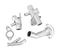 Kit de de liquide de refroidissement en aluminium KIMISS, 4 pièces/ensemble Kit de de tuyau de liquide de refroidissement de moteur en aluminium adapté pour Mk4 1.8 T 2000-2005 0