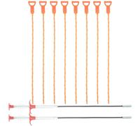 Kit de Débouchage de Canalisation Flexible pour Évier, ABS Acier | Nettoyage des Drains, Retrait des Cheveux, Portable et Pliable, pour Salle de Bain Cuisine