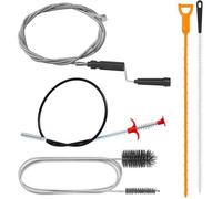 Kit de Débouchage de Canalisations Professionnel 5 Pièces : Pinces à Griffes Flexibles, Brosse de Nettoyage