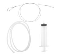 Kit de Débouchage de Réfrigérateur, Tube Flexible et Brosse Longue | Bac D’égouttage et Tuyaux en Plastique, Retire Glace et Débris, Limite les Re-bouchons