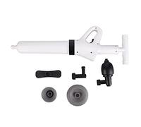 Kit de débouchage pour toilettes et canalisations, piston à pression d’air pour salle de bain et cuisine, avec manomètre transparent et plusieurs embouts pour éliminer les bouchons