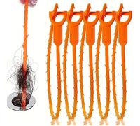 Kit de déboucheur instantané en plastique durable 5 pièces pour douche, lavabo et baignoire