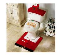 Kit de décoration - Aueq - toilettes noël ambiance festive intérieur hivernale père noël kit complet sol rouleau cuvette et tapis