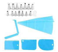 Kit de décoration de gâteaux, 20 pièces, avec douilles à douille, sac à crème et outils