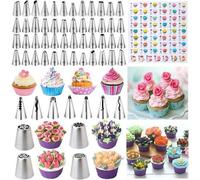 Kit de décoration de gâteaux, 357 pièces, plateau tournant, douilles, poche à douille, accessoires de pâtisserie