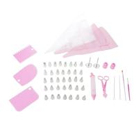 Kit de décoration de gâteaux avec 36 embouts en acier inoxydable, glaçage, lisse, poches à douille, coupleur, ciseaux, brosse à colorier, kit de plateau tournant pour gâteau
