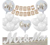 Kit de décoration de mariage | Guirlande avec 23 ballons, décoration de mariage en ballons en aluminium