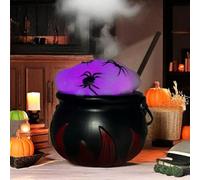 Kit de décoration d'Halloween à faire soi-même pour sorcière - Changement | Chaudron LED avec accessoires pour scène de fête effrayante
