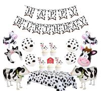 Kit de décoration pour fête d'anniversaire, comprenant : arche, guirlande, banderole (63 pièces)