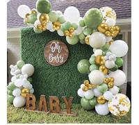 Kit de décoration - Vintage - Ballon Guirlande Arch - 101pcs - Vert Olive - Anniversaire Mariage