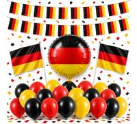 Kit de décoration XXL article de fan de l'Allemagne avec plus de 50 pièces pour footballCoupe du monde 2026