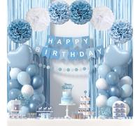 Kit de décorations de fête d'anniversaire avec ballons bannière | L'ensemble complet de toile de fond d'anniversaire vous aide à créer une toile de fond de fête de rêve pour les fêtes