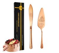 Kit de découpe de gâteau de mariage, service de découpe de gâteau domestique - Emporte-gâteau décoratif et serveur à , kit de découpe de gâteau durable pour fête d'anniversaire de mariage