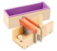 Kit de découpe de légumes en bois, réglable, avec moule en silicone et couteau en acier inoxydable