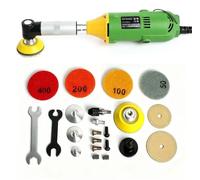 Kit de découpe et de ponçage de carrelage - Mini meuleuse d'angle/meuleuse droite - Tête à 90° - 6 vitesses, 15000 tr/min - 220V - Pour bricoleurs