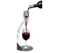 Kit de dégazage de vin comprenant un pied, un sac filtrant et un bouchon sous vide