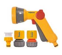 HOZELOCK - Kit Pistolet d'Arrosage Multi-Jets Ø 12,5-15mm (1/2"- 5/8") : Nécessaire de Connections Robuste et Confort, 1 Pistolet Multi-Jets, 1 Connecteur Aquastop [2340 0000]
