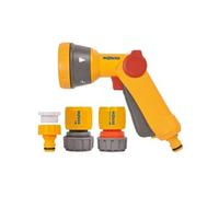 HOZELOCK - Kit Pistolet d'Arrosage Multi-Jets Ø 12,5-15mm (1/2"- 5/8") : Nécessaire de Connections Robuste et Confort, 1 Pistolet Multi-Jets, 1 Connecteur Aquastop [2340 0000]