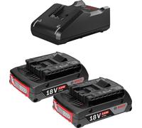 Kit de démarrage 18 V / 2x batterie 2,0 Ah + chargeur GAL 18V-40 Bosch