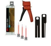 Kit de démarrage : 1x 3M Scotch-Weld colle de construction à 2 composants EPX System DP8010, bleu-vert, 45 ml 1x appareil manuel S-K-S pour cartouches EPX 38 à 50ml y compris piston d'avance 2:1 & 10: