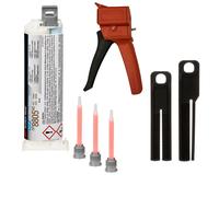 Kit de démarrage : 1x 3M Scotch-Weld colle de construction à 2 composants EPX System DP8805NS, vert, 45 ml 1x appareil manuel S-K-S pour cartouches EPX 38 à 50ml y compris piston d'avance 2:1 & 10:1, 