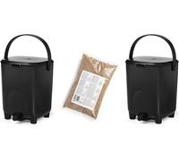 Kit de démarrage Bokashi : 2 seaux de 10 litres + 1 kg de son