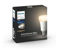 Philips Kit de démarrage Hue White – 2 ampoules connectées E27 Bluetooth + Pont 9,5 W Blanc