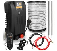 Kit de démarrage pour clôture électrique, modèle S, ruban de 100 mètres, avec appareil, pour petits animaux
