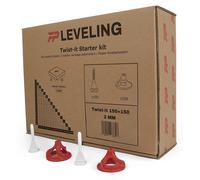 Kit de démarrage pour nivellement de carrelage Tegel, épaisseur 2 mm, avec 150 clips et crochets