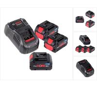 Kit de démarrage ProCore Bosch avec 3x batterie ProCORE 18 V 8,0 Ah Professional ( 1600A016GK ) et chargeur GAL 1880 CV