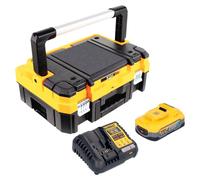 Kit de démarrage sans fil DeWalt DCB 1104 H1T 18 V comprenant 1 batterie Powerstack 5,0 Ah + chargeur DCB 1104 + TSTAK
