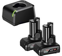 Kit de démarrage sans fil GBA 12 volts / 2x 4,0 Ah Bosch + chargeur rapide GAL 12V-20
