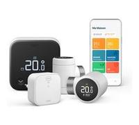 Kit de démarrage thermostat connecté filaire Tado X et 2 têtes thermostatiques Noir et Blanc Noir G