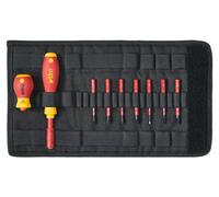 Wiha Jeu de tournevis et d'embouts slimVario® 10 pièces fente/Pozidriv pochette (41233)