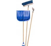 Kit de déneigement - pelle à neige + grattoir à glace + brosse à neige - composé de 3 pièces - bleu
