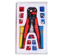 Kit de dénudage de fil, ensemble de bornes à sertir isolées 10-22AWG | Bornes isolées, construction en acier inoxydable PVC, applications de réparation électrique, accès aux câbles
