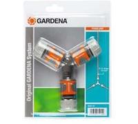 Kit de dérivation tuyaux 13 mm 1/2" - 15 mm 5/8" - 3 raccords d'arrosage - 1 connecteur en Y GARDENA - 18287-20 G