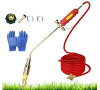 Kit de désherbage au Chalumeau au Propane, désherbant au Chalumeau Flamboyant 2025, Pistolet Chalumeau au Propane Portable à Haut rendement de 1900000 BTU, avec Double Interrupteur d'allumage, adapté