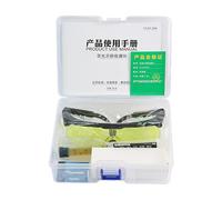 Kit de détecteur de fuites AC - Outil de détection pour climatisation - Kit de lunettes de poche portable à lumière UV - Kit de test de colorant réfrigérant phosphorescent pour système de voiture et