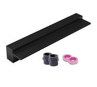 Kit de déversoir de Cascade extérieure Personnalisable avec raccord de Tuyau et Grille Noire de 200 cm (78,7 po) pour Jardin, terrasse et Piscine. Embellissez Vos aménagements Aquatiques Pay