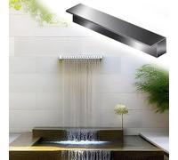 Kit de déversoir en Acier Inoxydable de 12 Pouces pour Fontaine de Jardin intérieure et extérieure, Cascades, Bassin de 54 Pouces, Accessoires de Cascade et de décoration (Options de 24, 36,