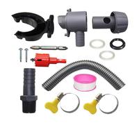 Kit de déviateur pour tonneau de pluie, kit de collecte d'eau de pluie, résistant aux intempéries, joint de raccordement au réservoir, tuyau de 1,64 pieds/3,28 pieds, dispositif de filtration