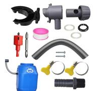 Kit de déviation pour tonneau de pluie, kit de collecte d'eau de pluie | résistant aux intempéries, joint de raccordement au réservoir, tuyau de 1,64 pieds/3,28 pieds - Dispositif flexible