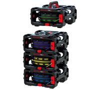 Kit de dévidoirs RUNPOTEC, 4 caissons, CB 260, empilables, capacité de charge de 5 kg, 1 pièce