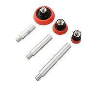 Kit de disque en mousse souple pour meuleuse d'angle M14 avec tige d'extension et tampon de polissage pour meuleuse d'angle, kit de disque en mousse éponge flexible pour meulage d'angle profond et