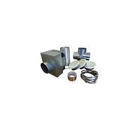Kit de distribution d'air chaud 350 m3/h pour cheminée, 3 bouches